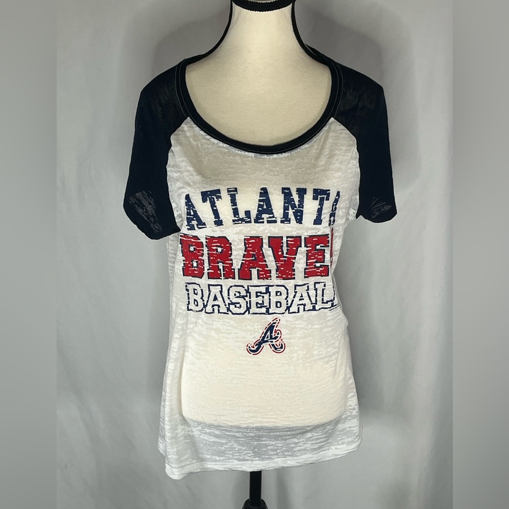 MLB Genuine Merchandise Atlanta Braves Women’s Burnout T-Shirt
